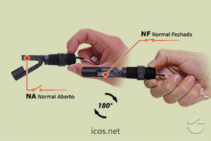 Sensor de Nível Icos LA32N2-40 - Gire o Sensor para Funcionamento NA ou NF