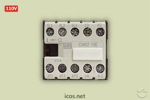 Mini Contator (Auxiliar) Weg CW07 110V para instalação Sensores de Fluxo e Nível