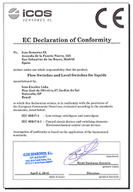 EC Declaration of Conformity