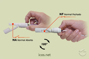 Sensor de Nível Icos LA12N-40 - Gire o Sensor para Funcionamento NA ou NF