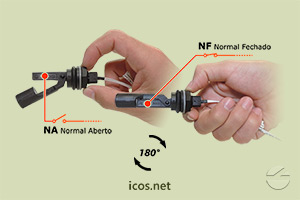 Sensor de Nível Icos LA322E-40 - Gire o Sensor para Funcionamento NA ou NF
