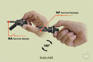 Sensor de Nível Icos LF322E-M12 - Gire o Sensor para Funcionamento NA ou NF